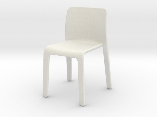 Chair, Miscellaneous (Space: 1999), 1/30 in White Natural Versatile Plastic