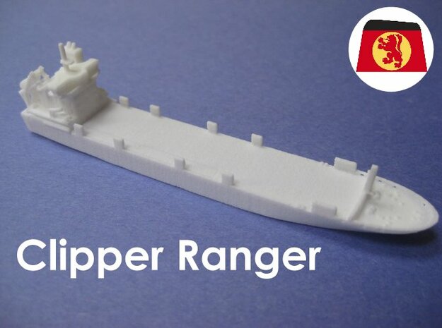 MS Clipper Ranger (1:1200) in White Natural Versatile Plastic: 1:1200