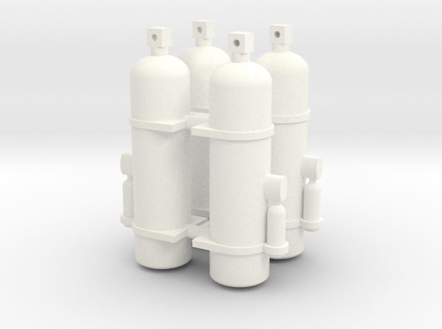 Fire Extinguisher 1/12 X4 V1 in White Processed Versatile Plastic