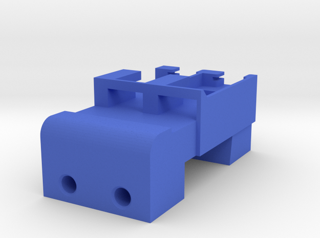 Neoden 2-Gang, 12mm feeder block in Blue Processed Versatile Plastic