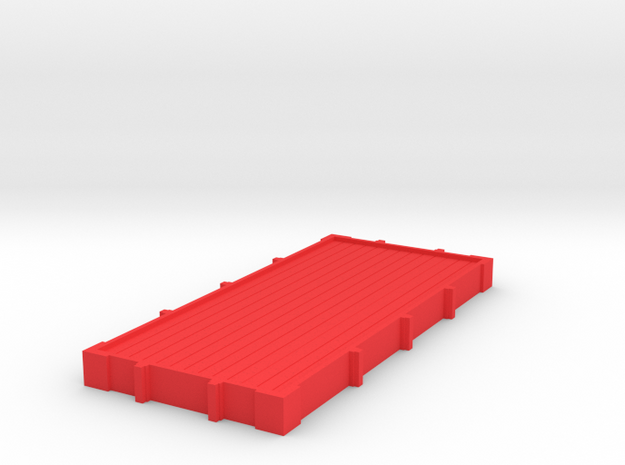 Tri-ang Big Big Train Trolleywagon Base floor in Red Processed Versatile Plastic