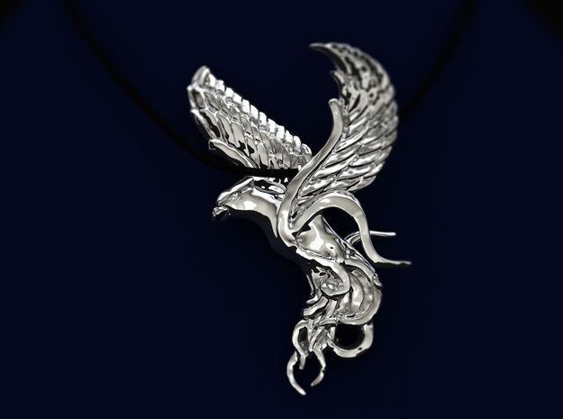 Phoenix in Natural Silver
