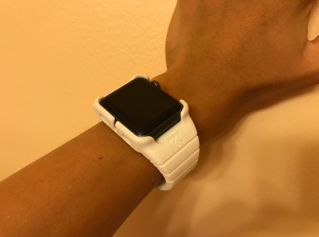 Apple Watch - 38mm Small cuff in White Processed Versatile Plastic
