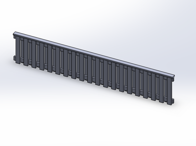 Deck Railing Privacy 4pk - 48" Style #2 in Tan Fine Detail Plastic