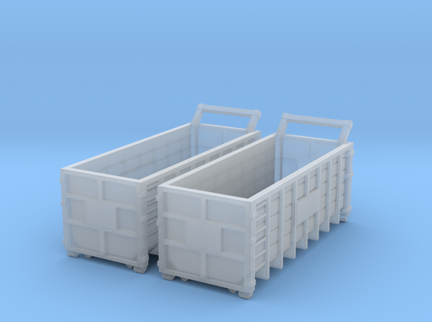 Steel Waster Container 01. N  Scale (1:160) in Tan Fine Detail Plastic