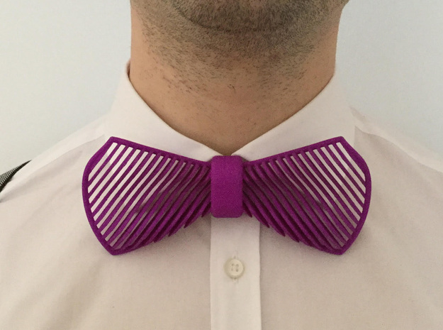 Stripes in Purple Processed Versatile Plastic