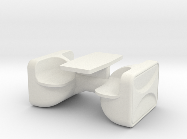 Unibloc 4 Table (Space: 1999), 1/30 in White Natural Versatile Plastic