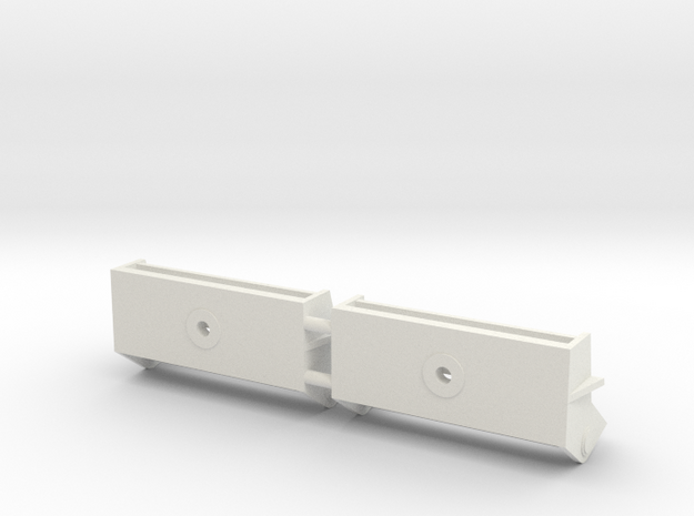 1/16 M31 Tow Hook Brackets in White Natural Versatile Plastic