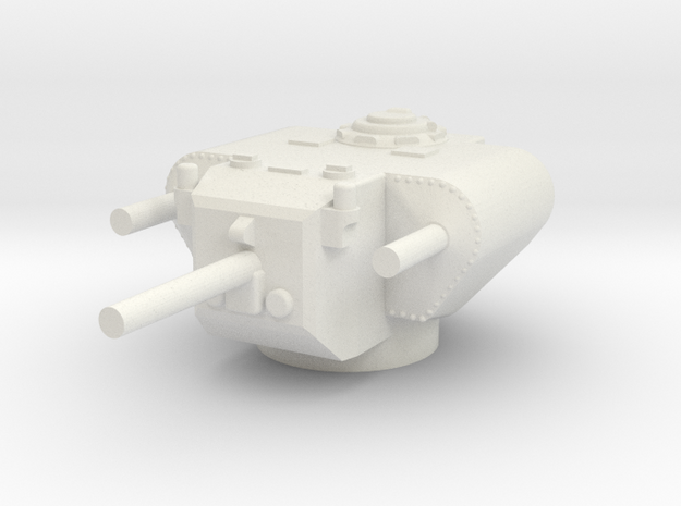 1/144 T-31 Demolition Tank turret in White Natural Versatile Plastic