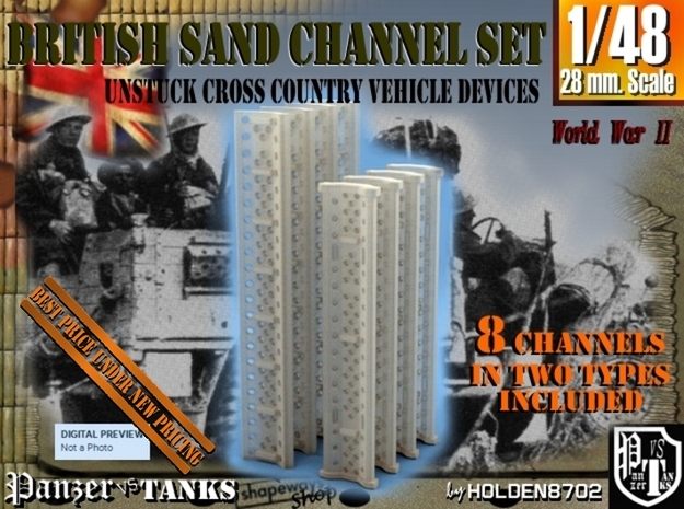 1-48 British Sand Channel Set in Tan Fine Detail Plastic