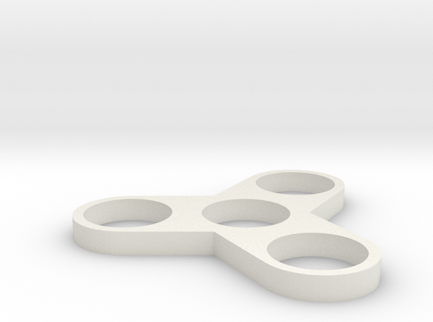 fidget spinner frame in White Natural Versatile Plastic