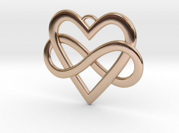EverHeart necklace in 14k Rose Gold Plated Brass