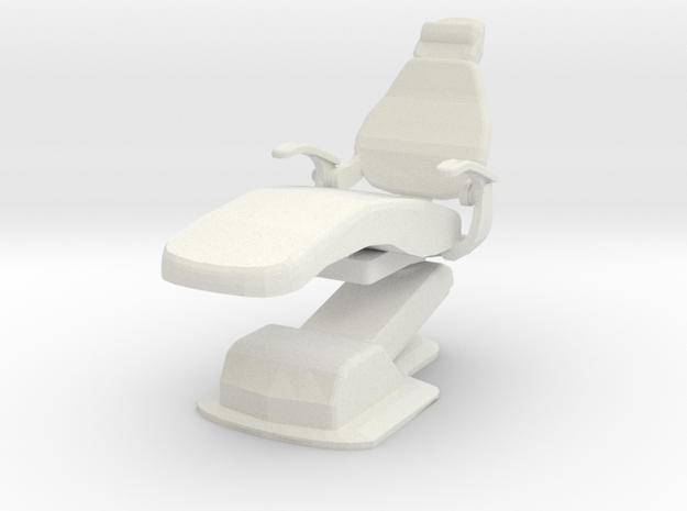 Medical Exam Chair A (Space: 1999), 1/30 in White Natural Versatile Plastic