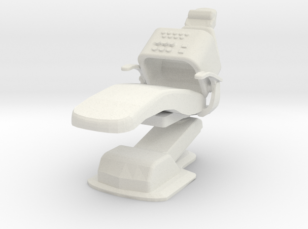 Medical Exam Chair B (Space: 1999), 1/30 in White Natural Versatile Plastic