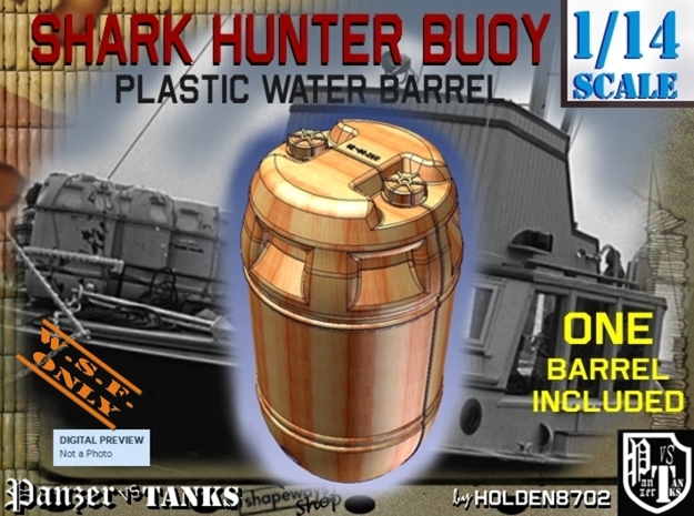 1-14 Shark Hunter Barrel in Yellow Processed Versatile Plastic