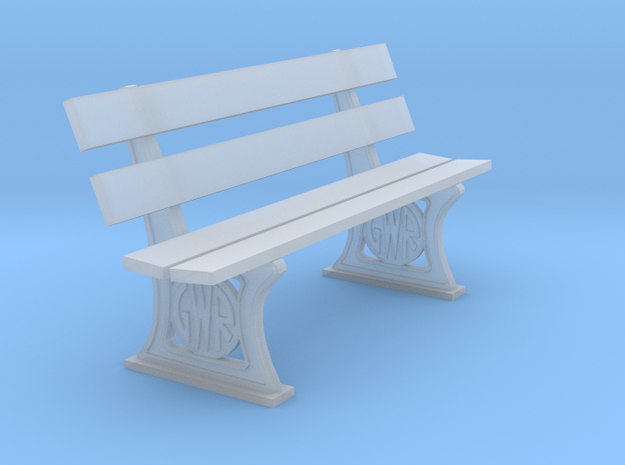 GWR Bench later style 4mm in Smooth Fine Detail Plastic