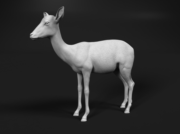 Impala 1:25 Standing Female in White Natural Versatile Plastic