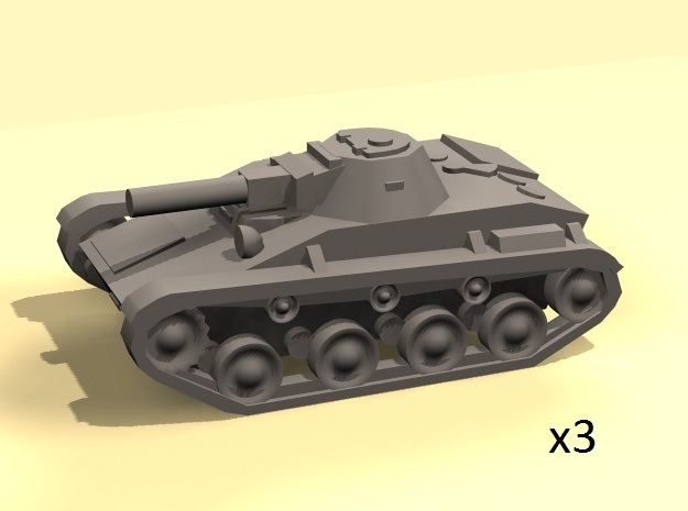 1/160 T-60 tanks (low) in Smooth Fine Detail Plastic