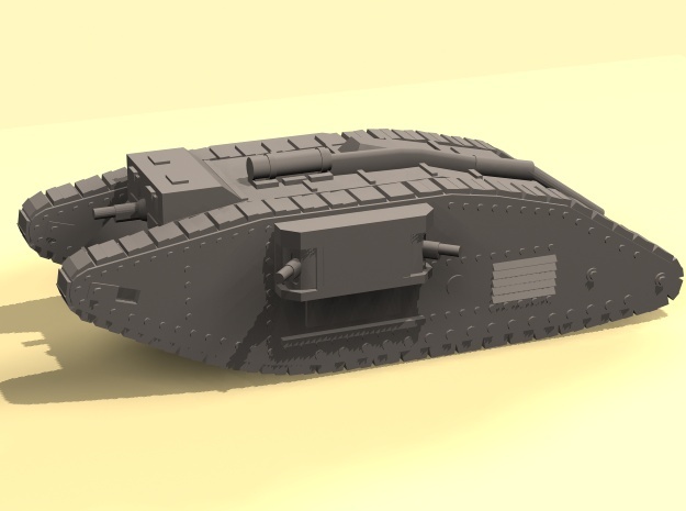 1/160 Mk IV Female Tank in Smooth Fine Detail Plastic