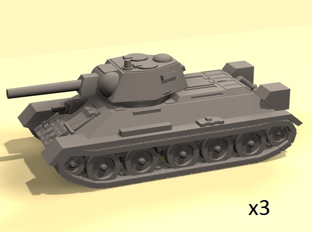 1/160  T-34 tanks in Tan Fine Detail Plastic