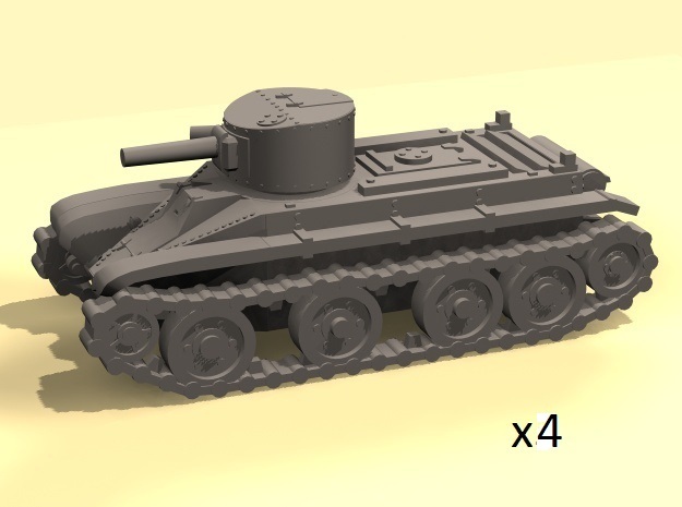 1/220 BT-2 tanks in Tan Fine Detail Plastic