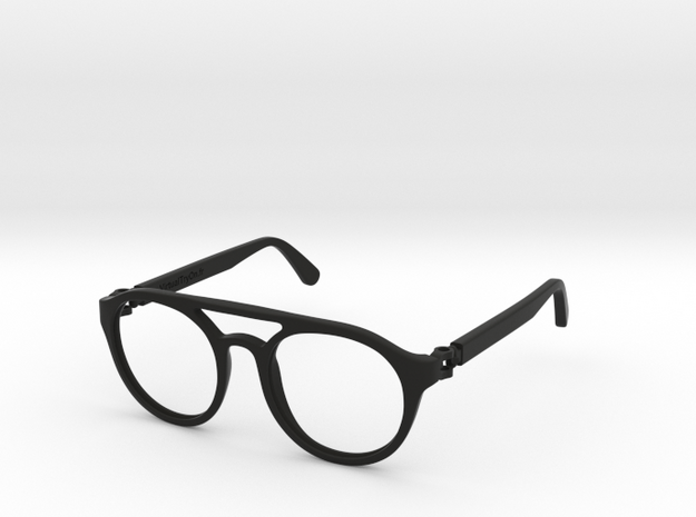 VirtualTryOn.fr Lunettes / Glasses : Enio in Black Natural Versatile Plastic