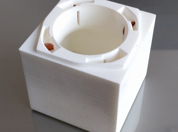Penny Box Large in White Natural Versatile Plastic