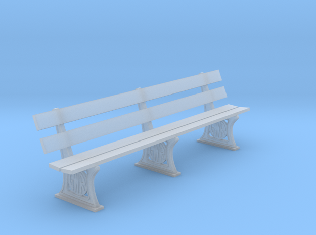 GWR Bench 4mm scale 10ft in Smooth Fine Detail Plastic