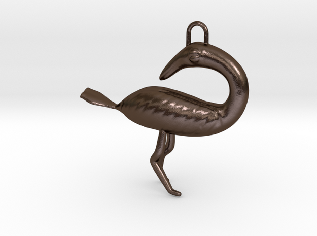 Sankofa Style 2 in Polished Bronze Steel