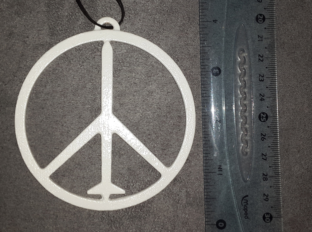 The Illusion Of Peace Neck Pendant in White Processed Versatile Plastic