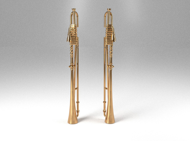 Trumpets in Polished Brass