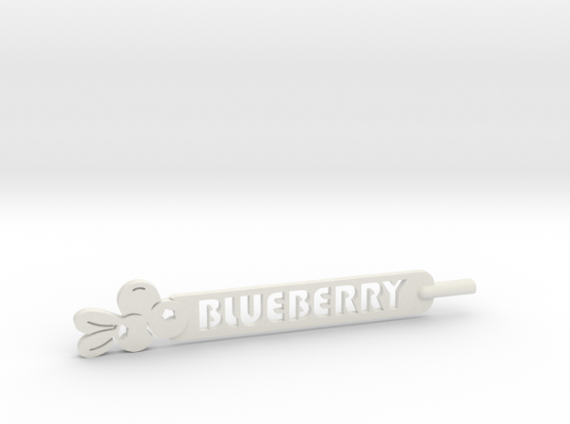 Blueberry Plant Stake in White Natural Versatile Plastic