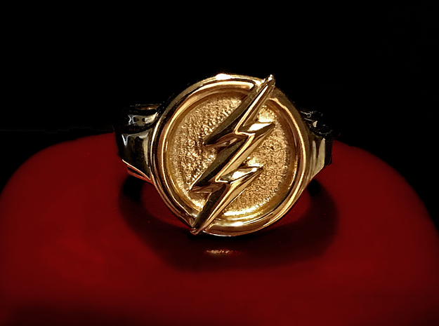The Flash Ring in 18k Gold Plated Brass: 6 / 51.5