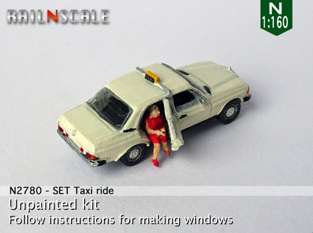  SET Taxi ride (N 1:160) in Tan Fine Detail Plastic