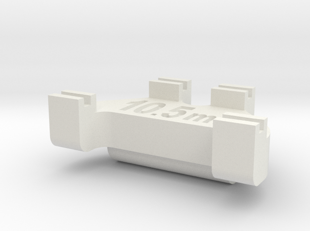 HOn3 Track Gauge - Code 83 in White Natural Versatile Plastic