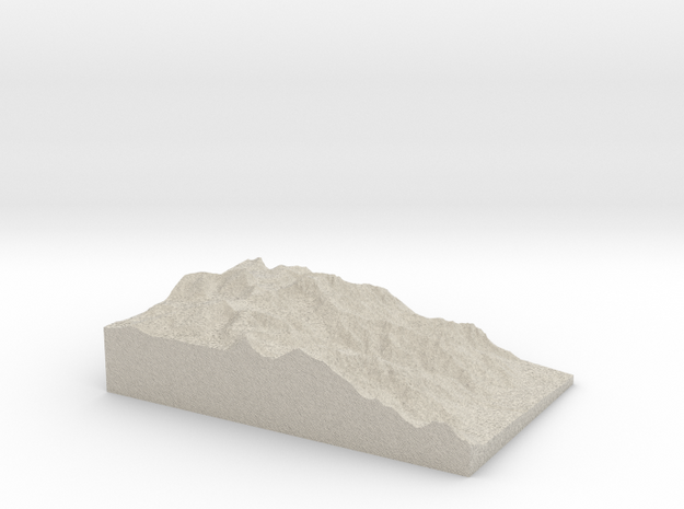 Model of Mount Williamson in Natural Sandstone