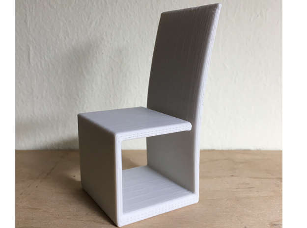 Chair No. 17 in White Natural Versatile Plastic