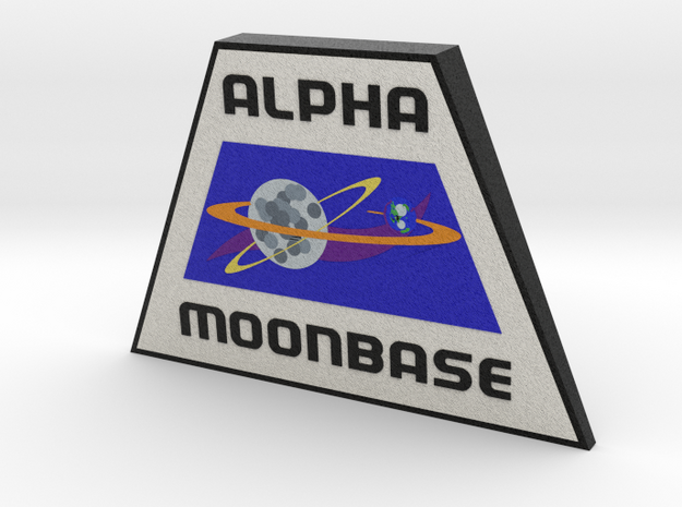 Moonbase Alpha Plaque (Space: 1999) = DESKAPADES =