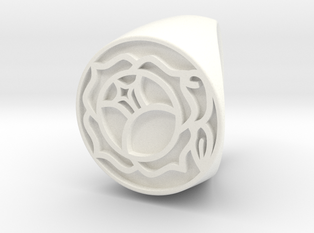Utena Ring Size 7 in White Processed Versatile Plastic