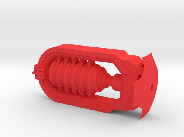 ARG SciFi Airsoft Muzzle (14mm Self-Cutting) in Red Processed Versatile Plastic