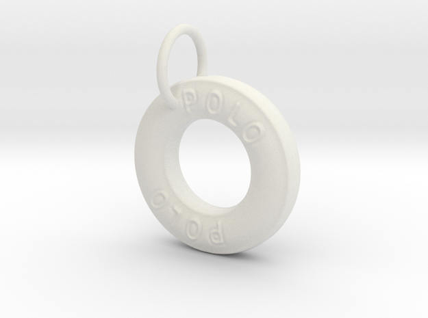 Polo Mint Pendant in White Natural Versatile Plastic