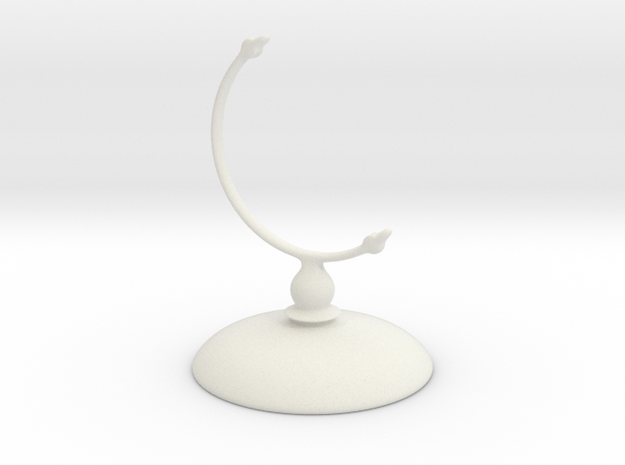 Penny Spinner Stand in White Natural Versatile Plastic