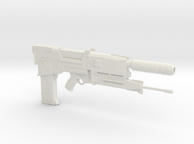 Terminator Plasma Rifle 1.6 Scaled in White Natural Versatile Plastic