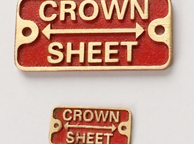 3/4" scale crown sheet plate in Natural Bronze