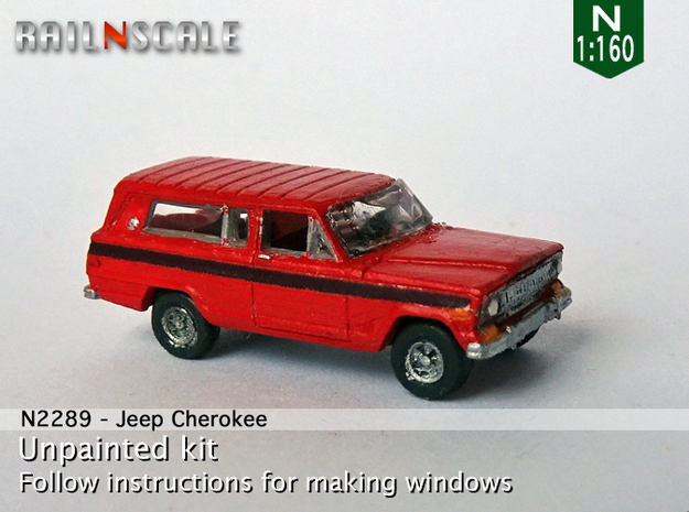 Jeep Cherokee (N 1:160) in Smooth Fine Detail Plastic