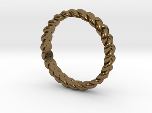 ring pigtail in Polished Bronze: 7.75 / 55.875