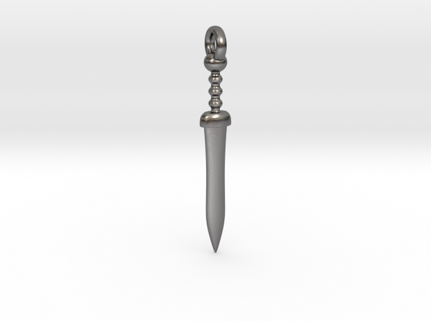 Roman Gladius Sword Pendant/Keychain in Polished Nickel Steel
