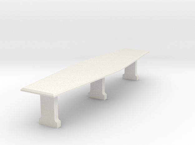 Ward Room Table (Star Trek Deep Space 9), 1/30 in White Natural Versatile Plastic