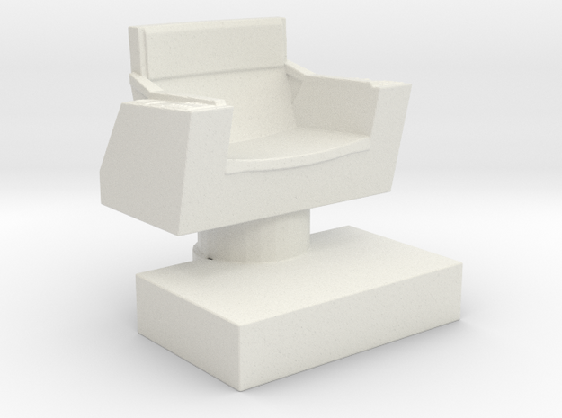 Captain's Chair (Star Trek Classic), 1/30 in White Natural Versatile Plastic