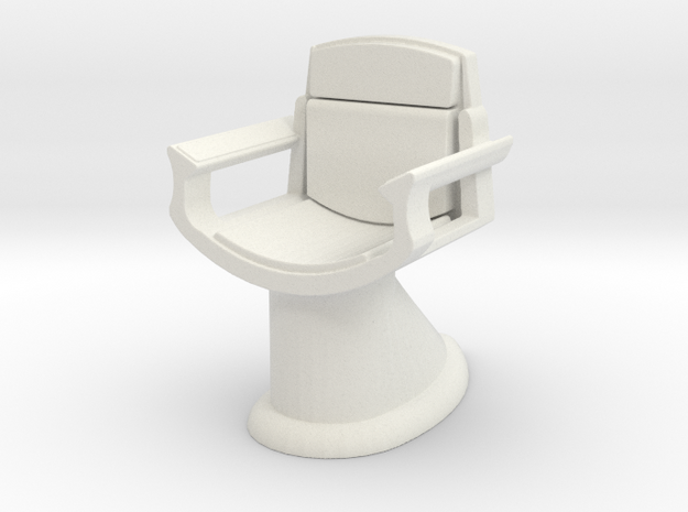 Captain's Chair (Star Trek 2009), 1/30 in White Natural Versatile Plastic
